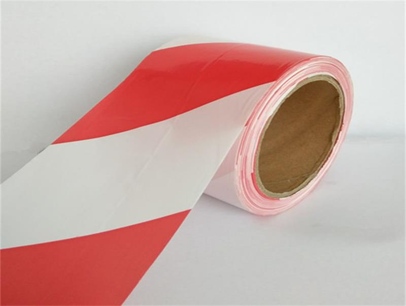 Color red / white underground detectable pe warning tape with no adhesive