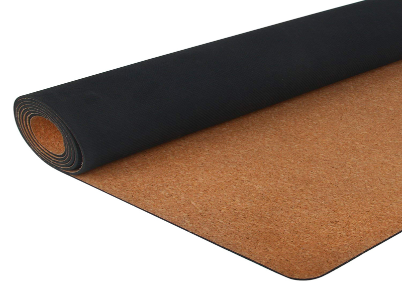 High density travel durable foldable coconut yoga mat with rope