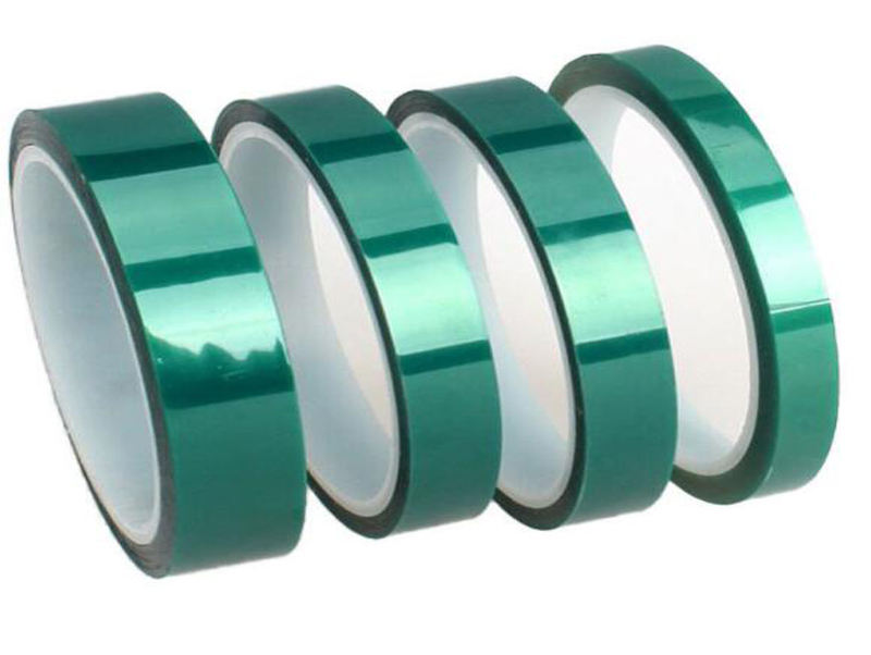 High Temperature green PET Tape Made with Polyester and Silicone Adhesive for Powder Coating and Masking